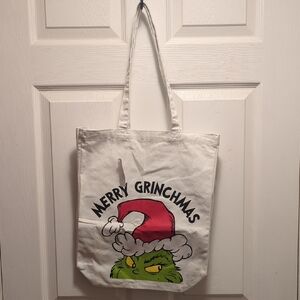 Merry Grinchmas White Tote Bag